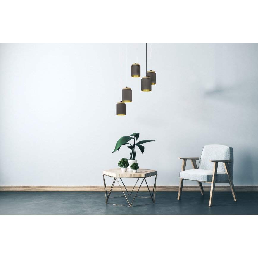 Eglo - Suspension filaire 5xE27/40W/230V araignée
