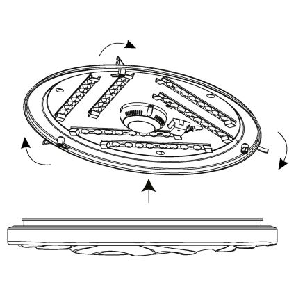 Eglo - Plafonnier LED LED/36W/230V