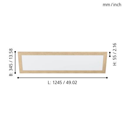 Eglo - Plafonnier LED/32W/230V 345x1245 mm