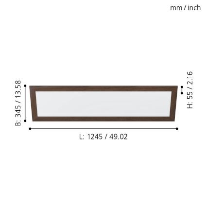 Eglo - Plafonnier LED/32W/230V 345x1245 mm