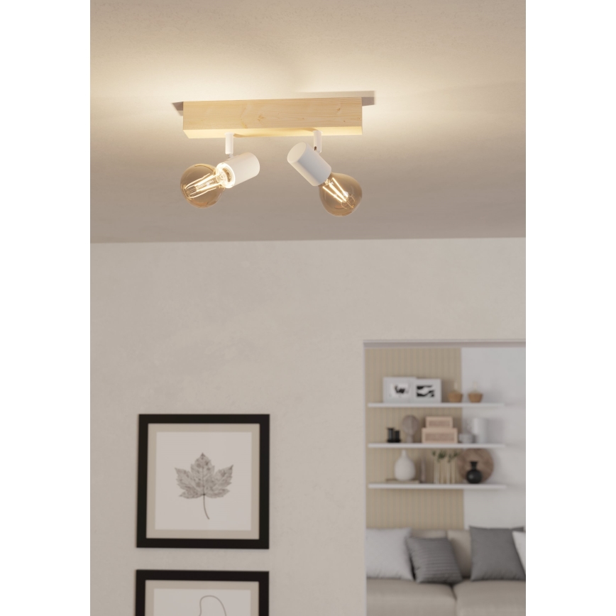 Eglo - Spot TOWNSHEND 2xE27/60W/230V - FSC certifié