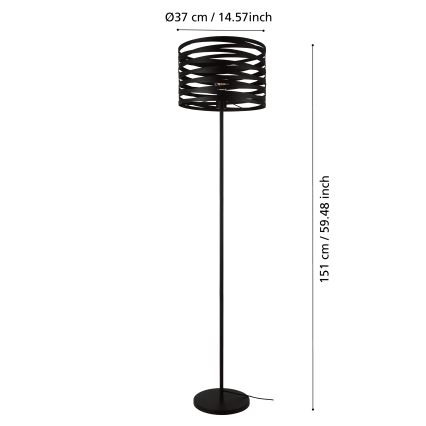 Eglo - Lampadaire 1xE27/40W/230V