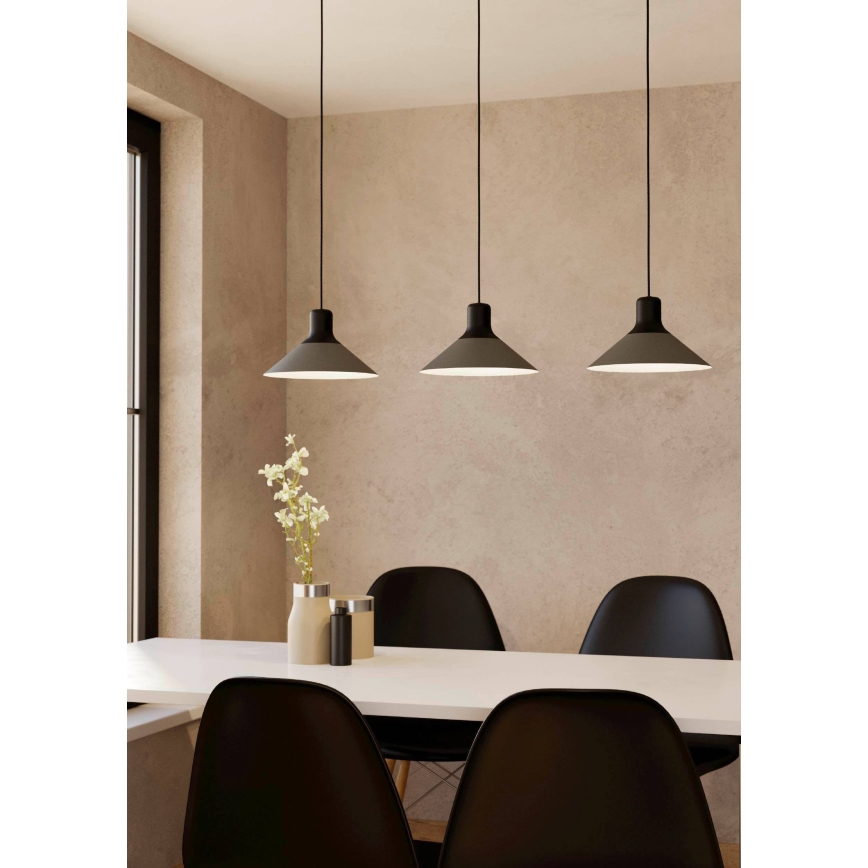 Eglo - Suspension filaire 3xE27/28W/230V