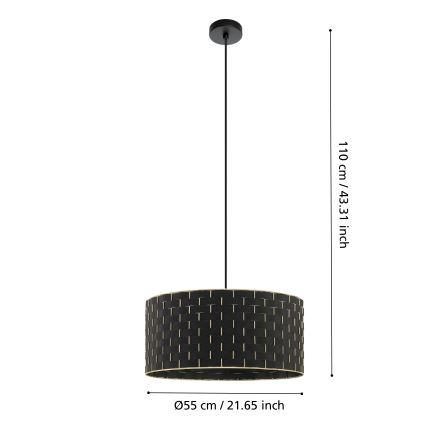 Eglo - Suspension filaire 1xE27/40W/230V d. 55 cm