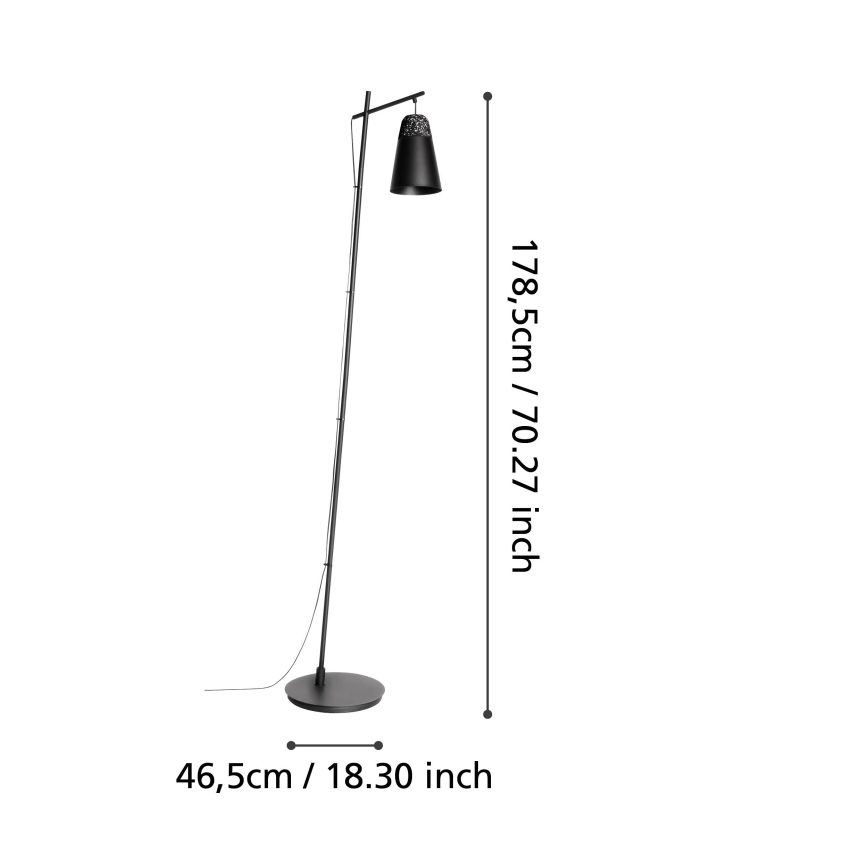 Eglo - Lampadaire 1xE27/40W/230V