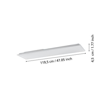 Eglo - Plafonnier à intensité variable LED/31,5W/230V 2700-6500K ZigBee