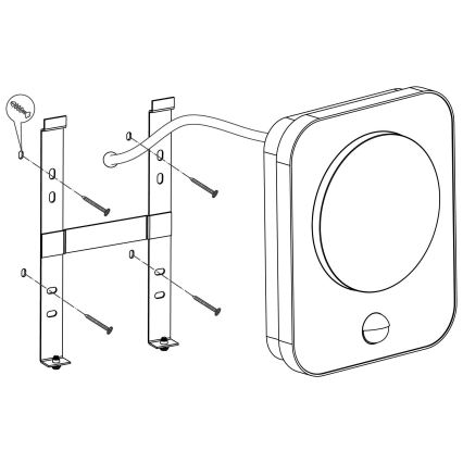 Eglo - Applique murale LED extérieur avec capteur  LED/9W/230V IP44