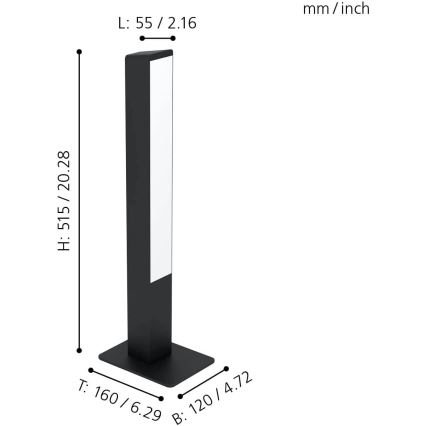 Eglo - Lampe de table à intensité variable LED RGBW LED/16W/230V 2700-6500K ZigBee