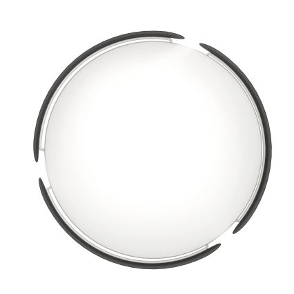 Eglo - Plafonnier LED/20W/230V Ø 37 cm noir
