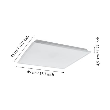 Eglo - Plafonnier à intensité variable LED/22W/230V 2700-6500K ZigBee