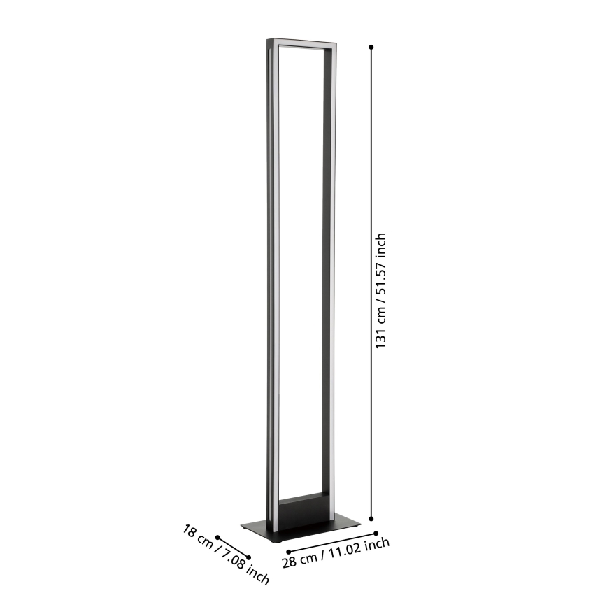 Eglo - Lampadaire à intensité variable LED/33W/230V 2700-6500K