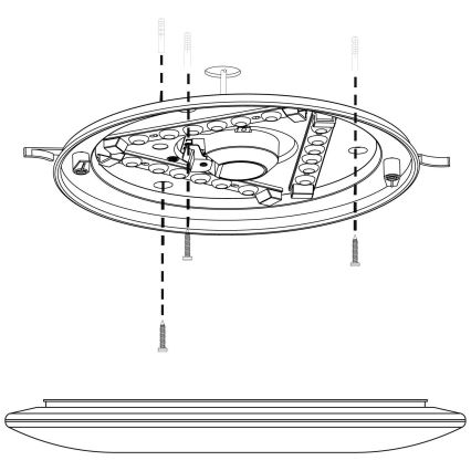 Eglo - Plafonnier LED/10W/230V