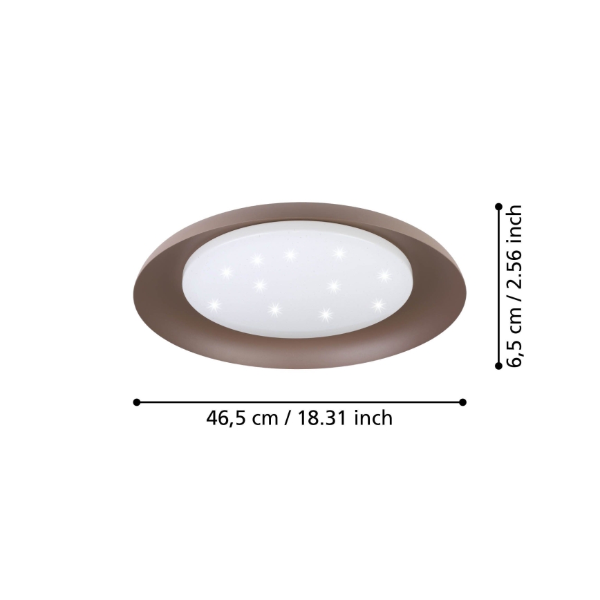 Eglo - Plafonnier LED LED/17,1W/230V marron