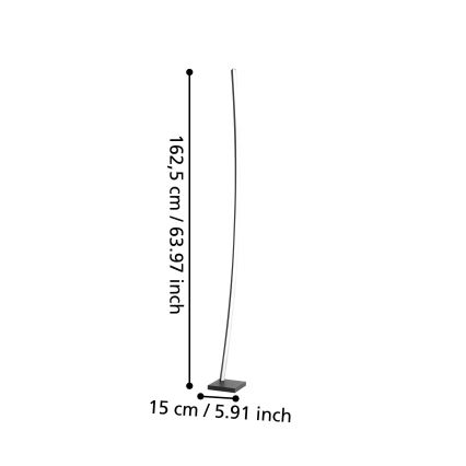 Eglo - Lampadaire LED LED/25,7W/230V