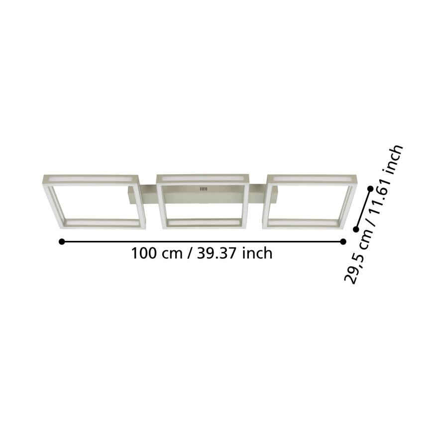 Eglo - plafonnier LED 3xLED/11,2W/230V chrome mat