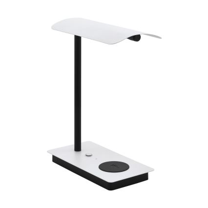 Eglo 99828 - Lampe de table LED dimmable à commande tactile avec charge sans fil ARENAZA LED/5,8W/230V blanche
