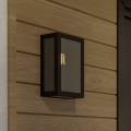 Eglo - Applique murale d'extérieur 1xE27/60W/230V IP44 noire/fumée