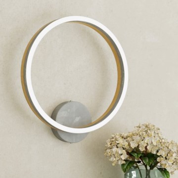 Eglo - Applique murale LED/12W/230V 3000K gris/chêne