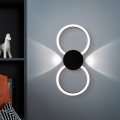Eglo - Applique murale LED/20W/230V + LED/0,91W noire