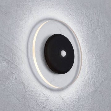 Eglo - Applique murale LED RGBW dimmable, rechargeable, avec capteur de mouvement et crépusculaire LED/5V 2000 mAh, noire + télécommande