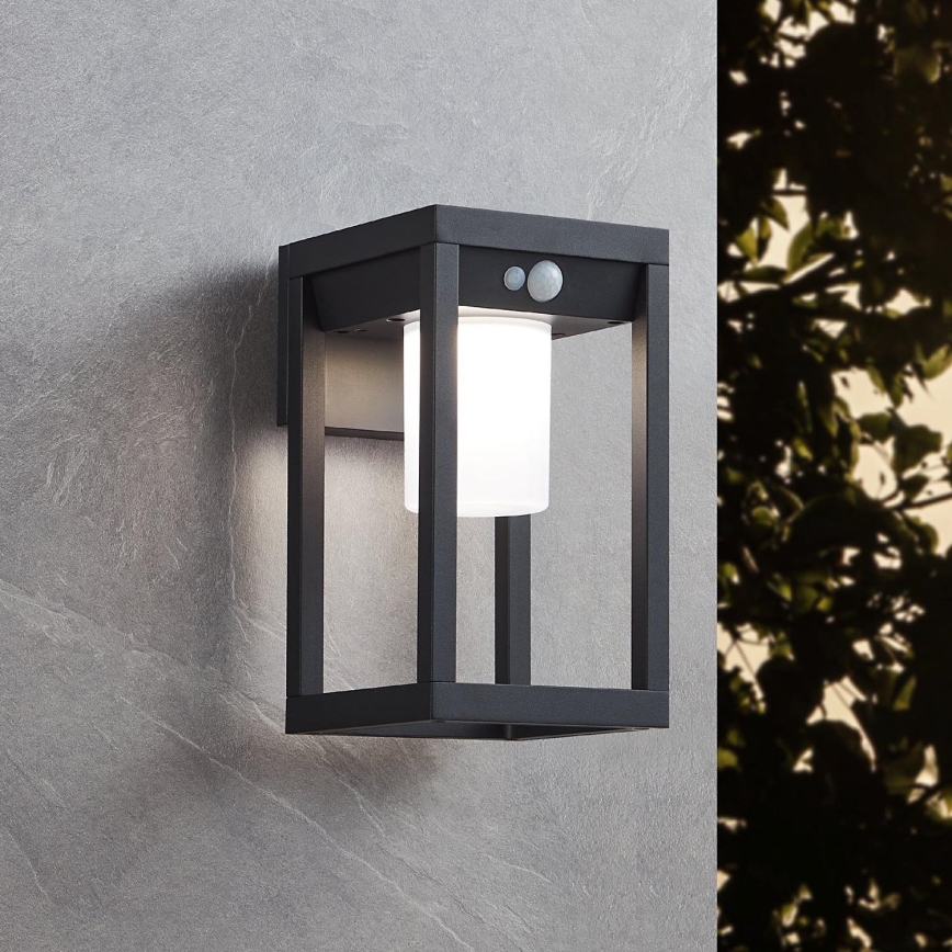 Eglo - Applique murale solaire avec détecteur LED/3,7W/3,7V 2000 mAh IP44