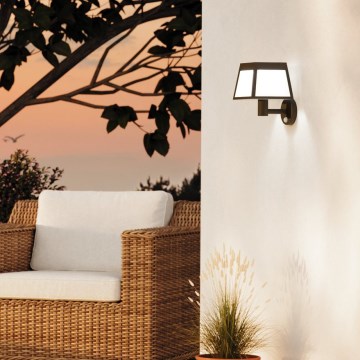 Eglo - Applique murale solaire avec détecteur LED/7,5W/3,7V IP44