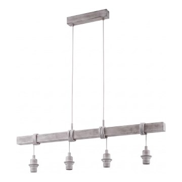 Eglo - Câble d'alimentation TOWNSHEND 4xE27/60W/230V pin/gris