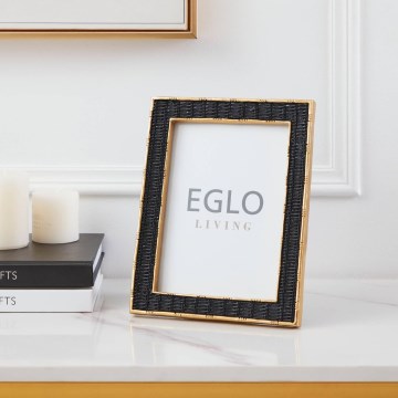 Eglo - Cadre photo 13x18 cm noir/doré