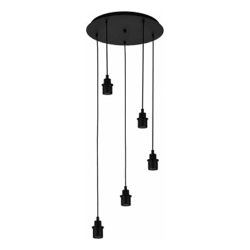 Eglo - Cordon d'alimentation WRINGTON 5xE27/60W/230V noir