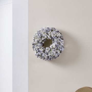 Eglo - Couronne de fleurs artificielles d. 35 cm bleu
