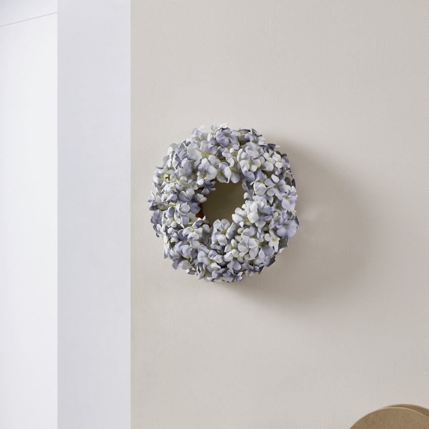 Eglo - Couronne de fleurs artificielles d. 35 cm bleu
