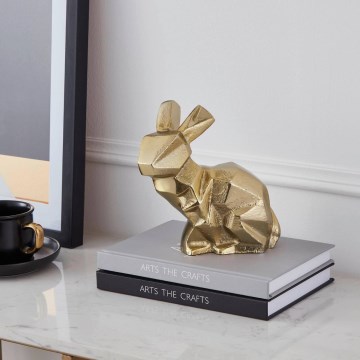 Eglo - Décoration en métal 17,5x16 cm lapin/doré
