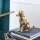 Eglo - Décoration en métal 24,5x20 cm chien/doré