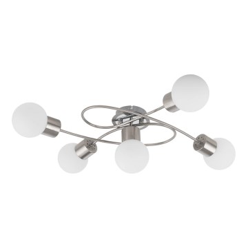 Eglo/Edi Light 54686 - Plafonnier en saillie 5xE14/6W/230V chrome mat