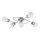 Eglo/Edi Light 54686 - Plafonnier en saillie 5xE14/6W/230V chrome mat