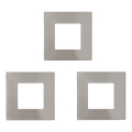 Eglo - Ensemble de 3 luminaires encastrés LED FUEVA LED/2,7W/230V 8,5x8,5 cm