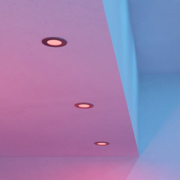 Eglo - Ensemble de 3 spots encastrés LED RGBW dimmables pour salle de bains LED 2,8 W / 230 V 2700–6500 K Ø 8,8 cm IP44 chrome mat