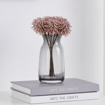 Eglo - Fleur artificielle 19 cm rose