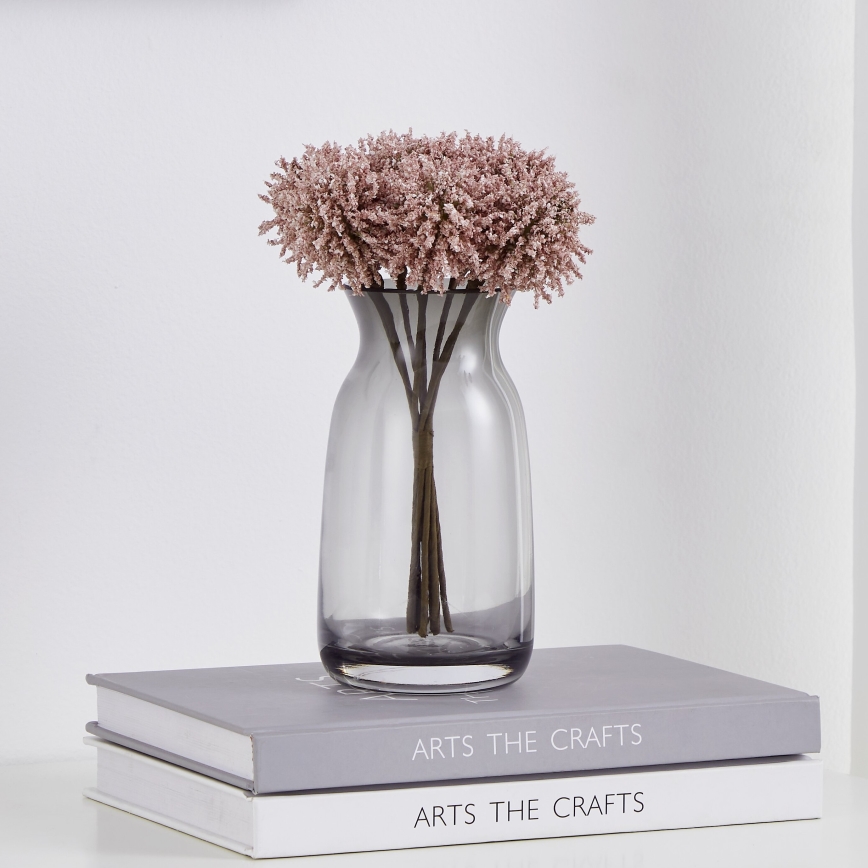 Eglo - Fleur artificielle 19 cm rose