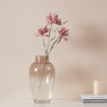 Eglo - Fleur artificielle 60 cm rose