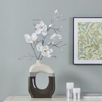 Eglo - Fleur artificielle 83,5 cm blanc