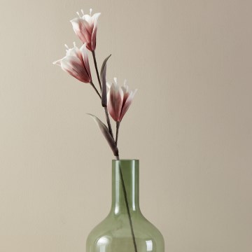 Eglo - Fleur artificielle 85 cm rouge