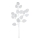 Eglo - Fleur artificielle 87,5 cm argent
