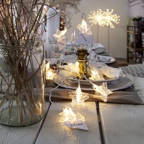 Eglo - Guirlande de noël LED 10xLED 2,1m blanc chaud