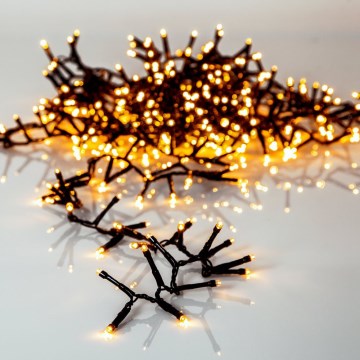 Eglo - Guirlande de Noël LED d'extérieur, 1200 LED, 29 m, IP44, blanc chaud