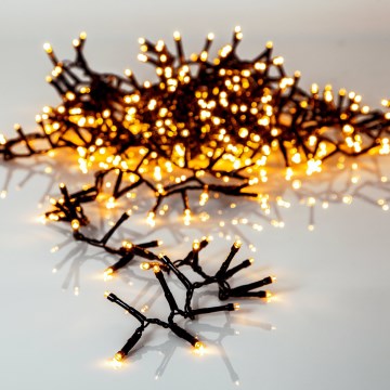 Eglo - Guirlande lumineuse de Noël extérieure 1200xLED 29m IP44 blanc chaud