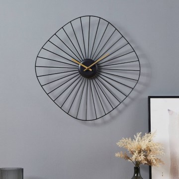 Eglo - Horloge murale 1xAA 50x50 cm noir