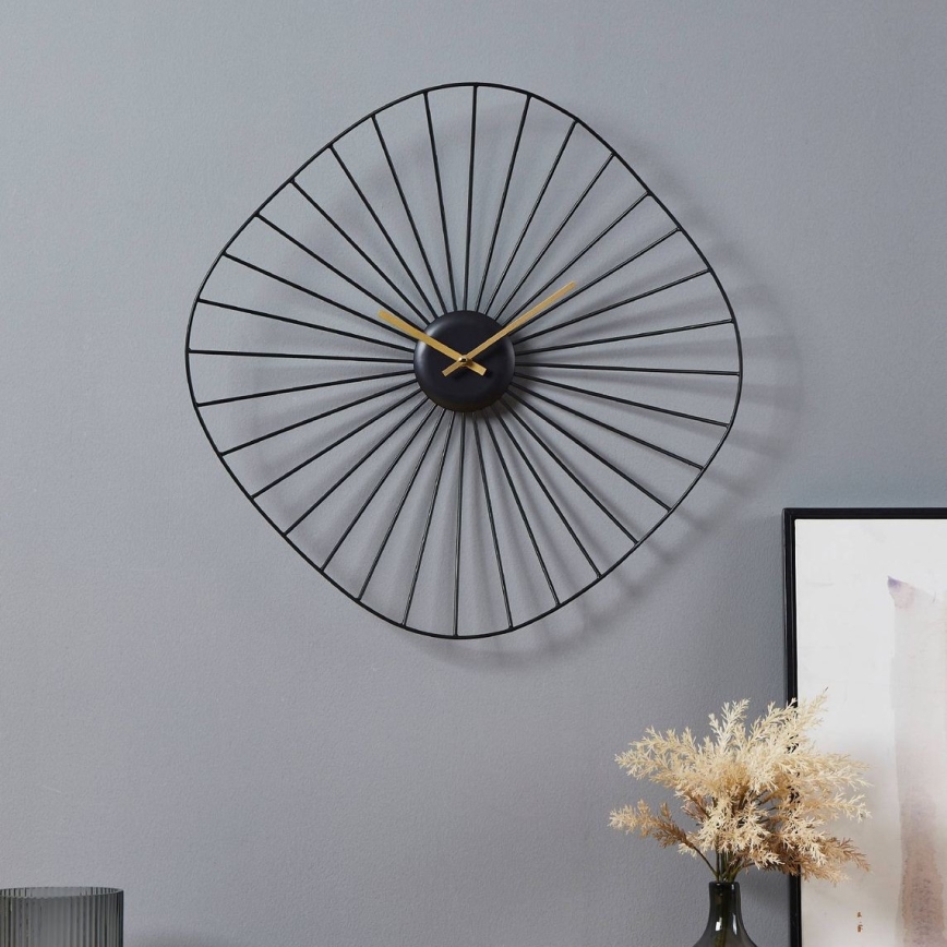Eglo - Horloge murale 1xAA 50x50 cm noir