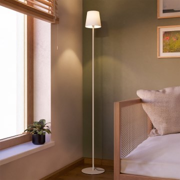 Eglo - Lampadaire 1xE14/7,5W/230V crème/blanc