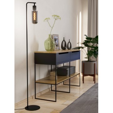 Eglo - Lampadaire 1xE27/4W/230V noir/fumé